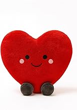 ZEXSAZONE Red Love Heart Plush Soft Toy – 28 cm Cute Stuffed Cushion | Huggable Romantic Pillow for Kids, Girls, Girlfriend & Wife | Valentine, Birthday