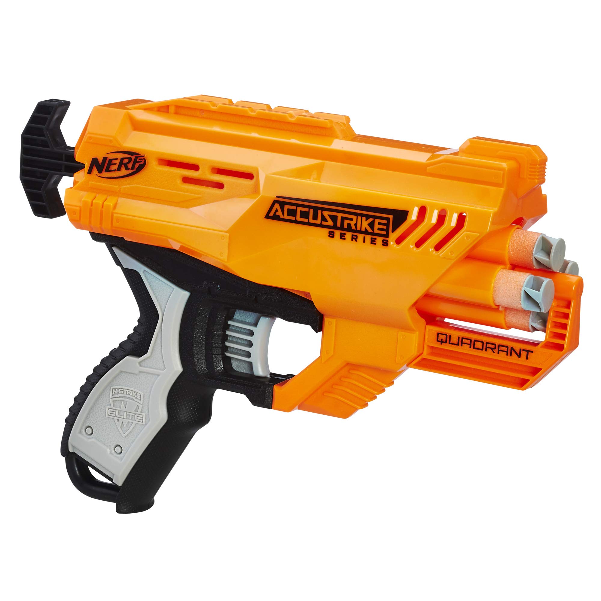 NERF Lança Dardo Accus Quadrant Laranja/preto/cinza : Amazon.com