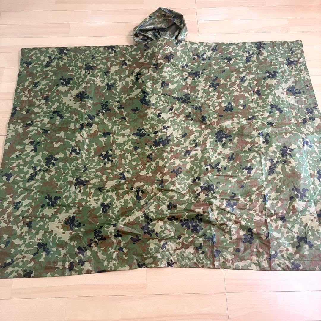 【美品】【希少】自衛隊迷彩柄 ポンチョ アウトドア サバゲー 陸自 雨衣 Amazon | [CIWS] 陸上 自衛隊 迷彩 ポンチョ PX品 タイプ メンズ