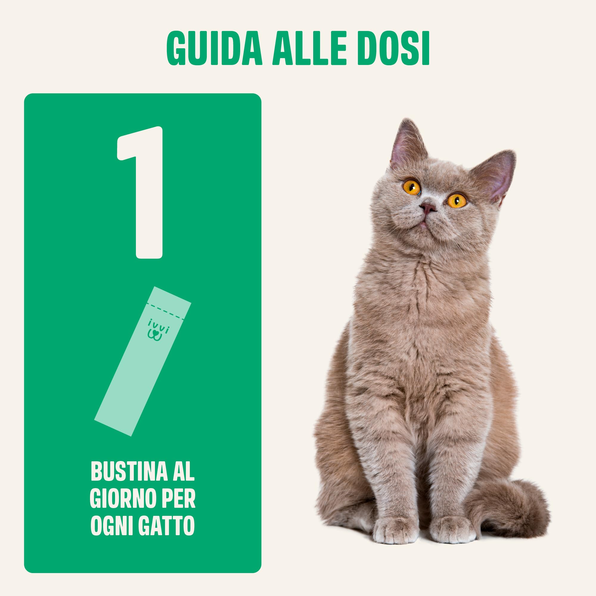 ivvi Essenza Digestiva per Gatti – 30 Snack Cremosi con Tonno, Zucca, Semi di Lino e Postbiotico derivato da Probiotici – Digestione, Flora Intestinale e Benessere – 450 g