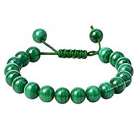 Vista 602 de Amazing Gemstone Yaxaite Bracelet for Women Men's Gifts - Protection Healing Crystal Bracelet - 8mm Gemstone Beaded Adjustable Bracelet Pulseras