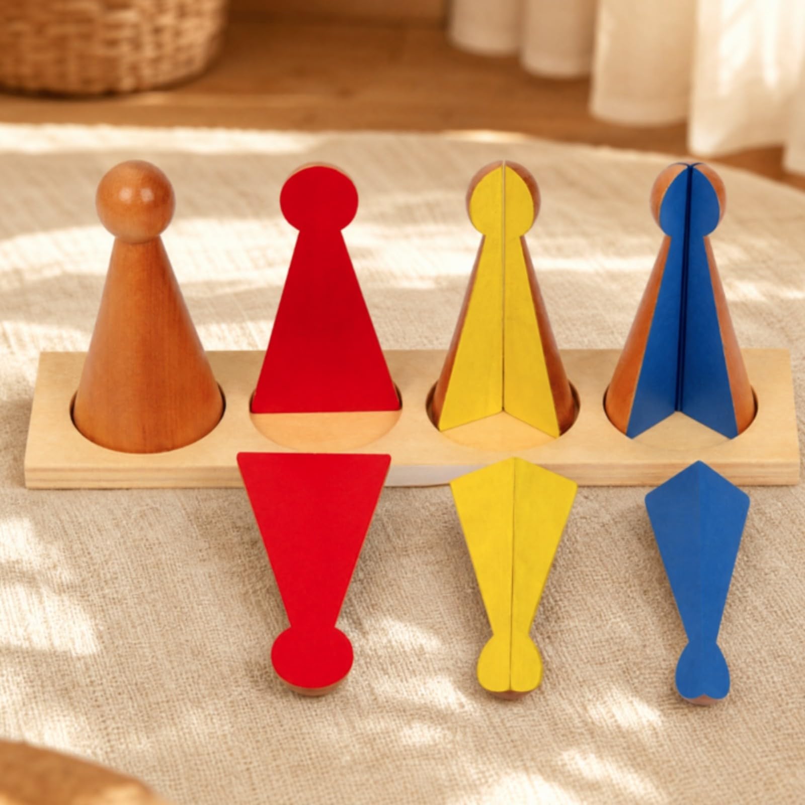 Amagogo Ayuda Enseñanza Fracciones Child-Centered con Las Material Didáctico Juguete Educativo para Familias Que Educan en Casa