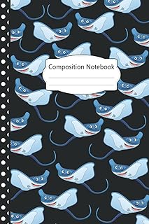 Stingray Composition Notebook: Pretty Stingray Blank Lined Journal: 100 pages 6x9" Stingray Journal For Girls, Kids, Adults, Students, Teachers, ... Journal, Perfect Gifts For Stingray Lovers