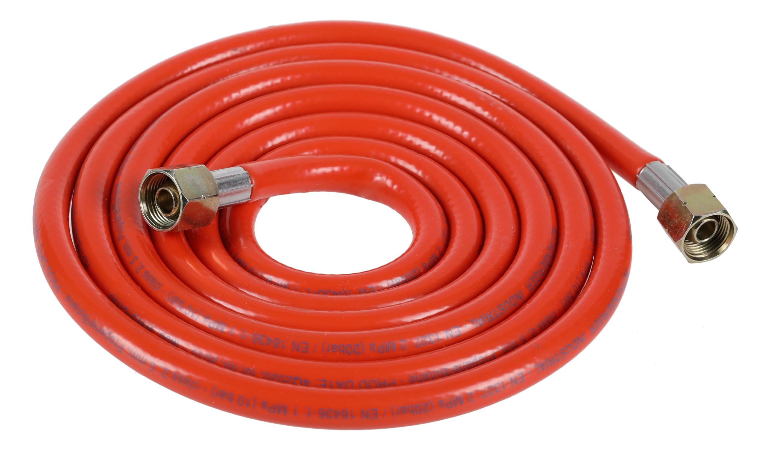ROTHENBERGER Industrial Propangasschlauch Gasschlauch 2,5m Länge, Anschluss: 2 x G 3/8 L, EN 1327, Druck: 2 MPa (20 bar), 5 mm, 032201E