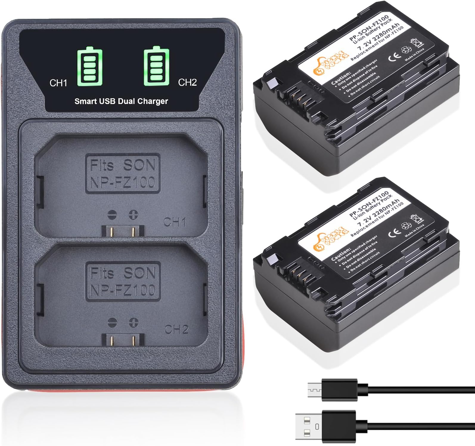 Sony Zve1 Sony A7iv Jjc Np-fz100 Usb Dual Battery Charger For Iii
