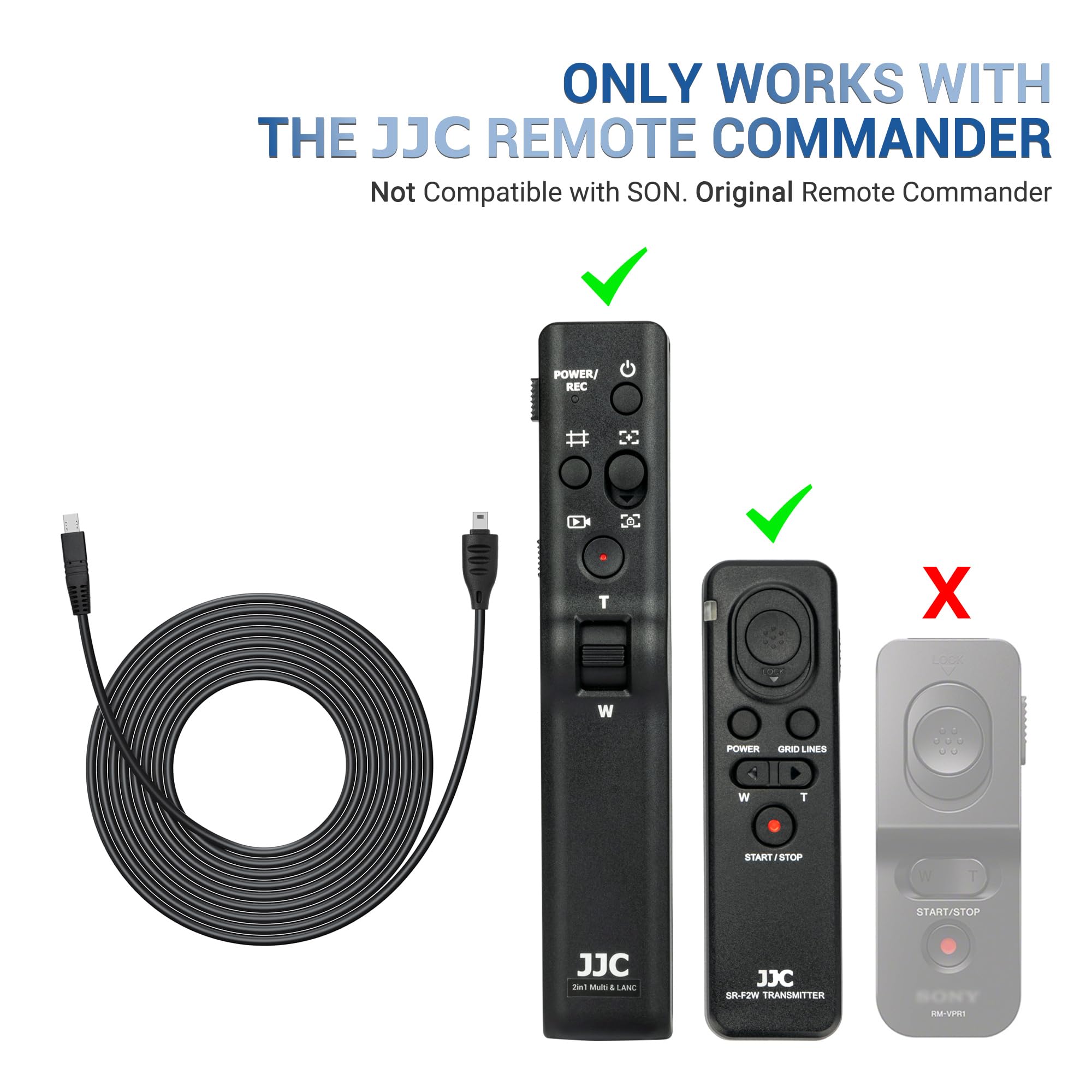 JJC 3M Dedicated Connecting Cable Cord for JJC SR-F2 TP-F2 TP-F2K
