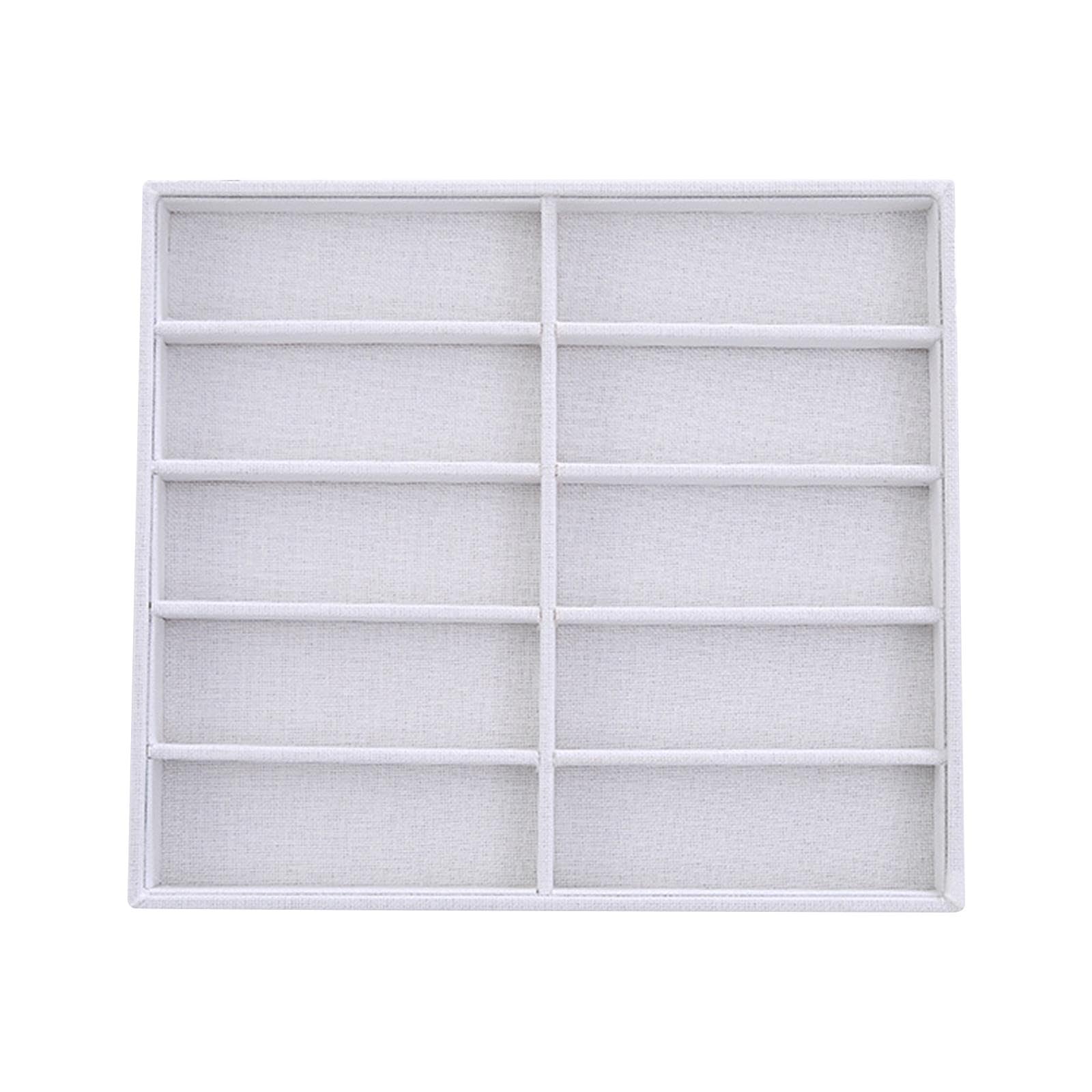 calandis ™ Glasses Organizer 10 Grid Decor Eyewear Display Case for Travel Home Desktop White | Eyeglass Cases | Vision Care-picture-29