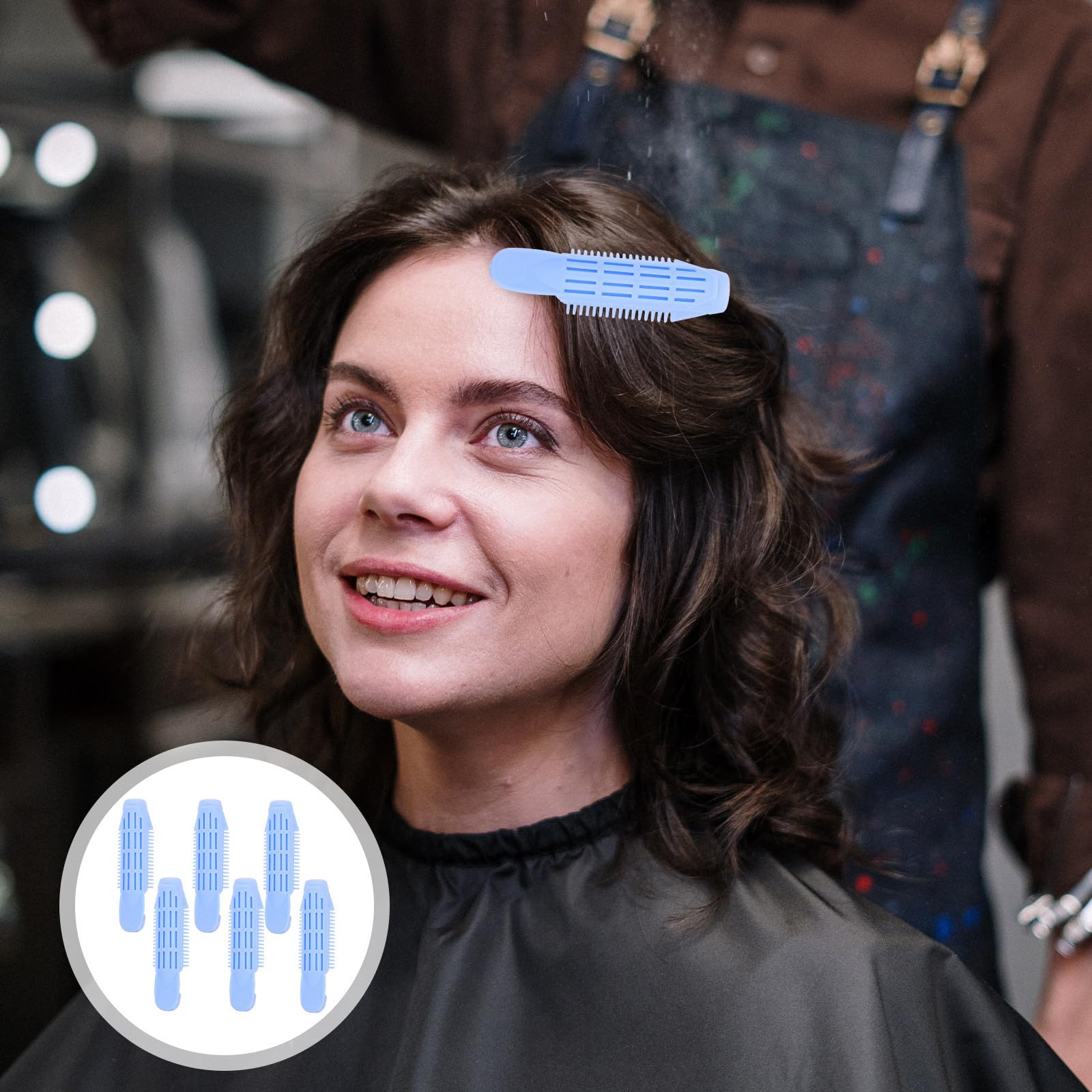 FRCOLOR 18 unidades de rulos perezosos pinzas para el cabello para rizos grandes rulos rizados pinzas para el cabello rizado para mujeres rulos de pelo clips rizadores raíces de pelo