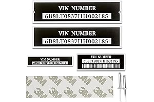 Custom Engraved Aluminum VIN Plate Replacement for Trailers