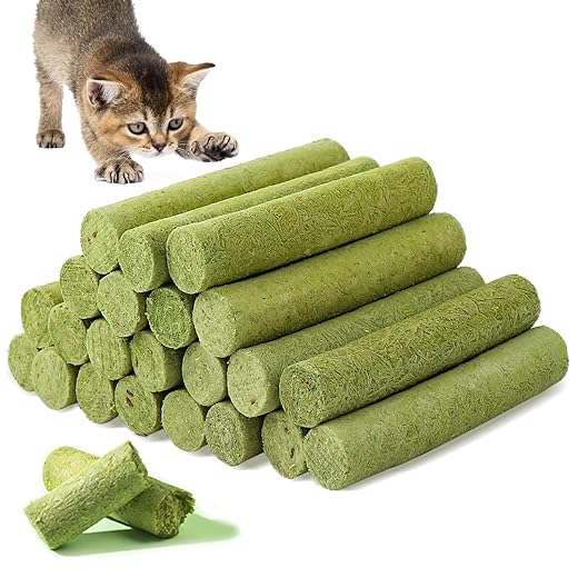 100 g Catnip Sticks for Cats, Freeze Dried Cat Snack with Catnip for Removing Hairballs and Teeth Cleaning