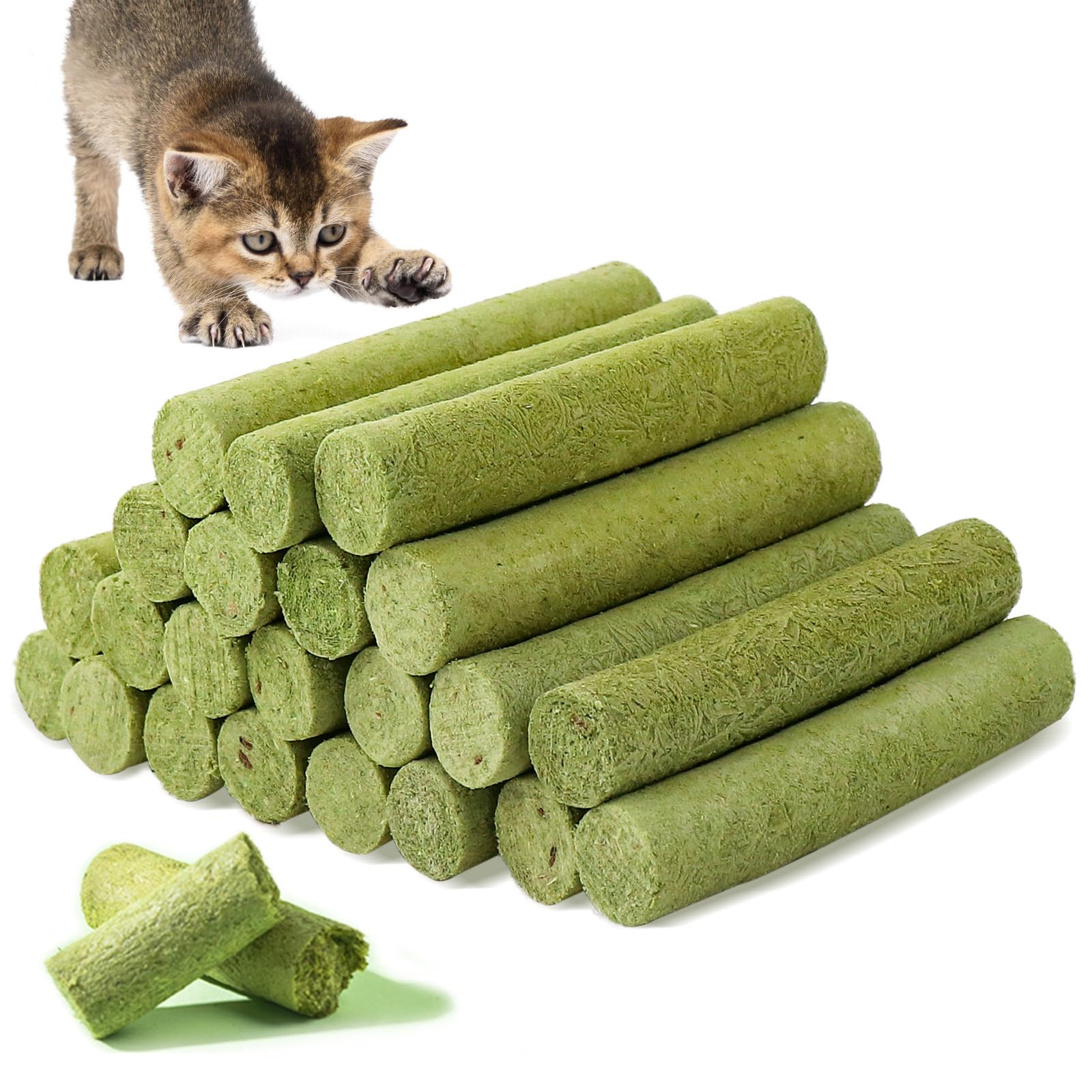 Catnip Cat Grass Toys for Cat, 100g Natural Dried for Cats, Edible Cats Chew Toys for Cleaning Teeth Remove Hair Ball