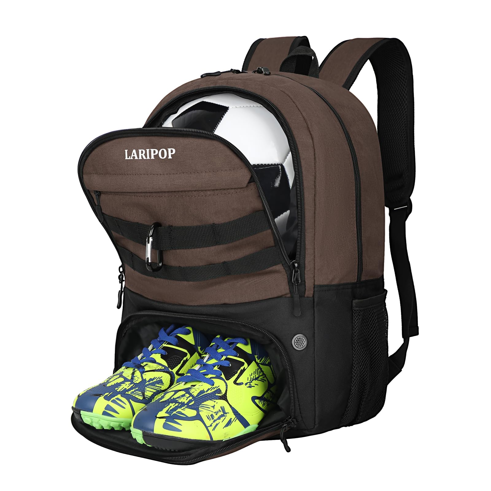 Fußball-Rucksack Mit Ballhalter - Wasserdichte Sporttasche Für Bälle - Tragbarer Ballbeutel