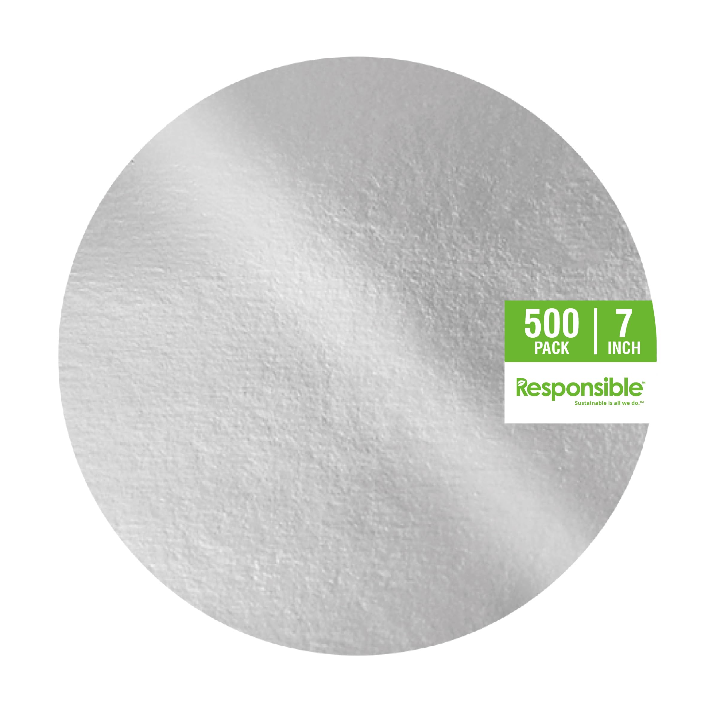 Responsible Products 7 inch Lids (500 Count) / Clear / Casual Disposable Cookware