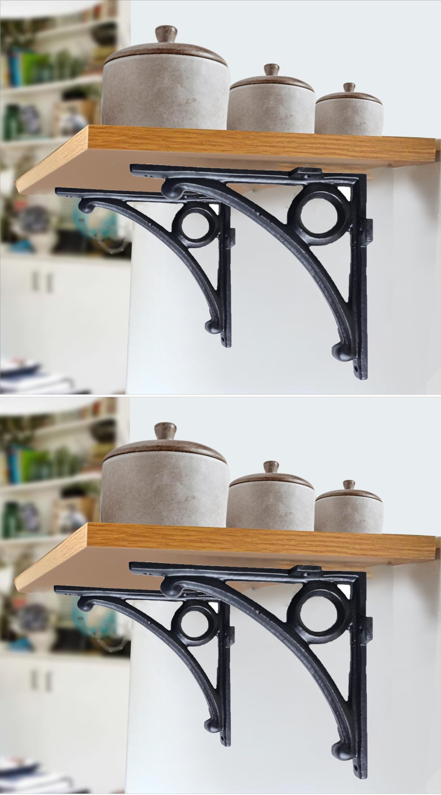 Metal Handcrafted Shelf Bracket for Floating Shelves L Angle Decorative L Shaped Corner Brace Joint Heavy Duty Wall Mounted Shelf Supporter Corner Brace Holder (Pack of 4, Black) (B0CPYQ9XLS) Amazon Price History, Amazon Price Tracker