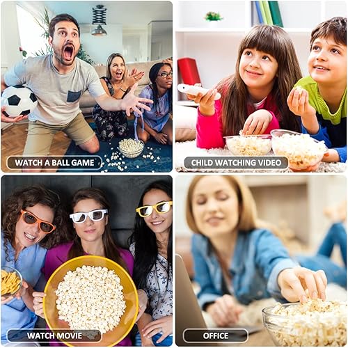 Miniatura 7 de Máquina eléctrica de palomitas de maíz con taza medidora, máquina de palomitas de maíz de aire caliente, máquina reutilizable de 1200 W, máquina de