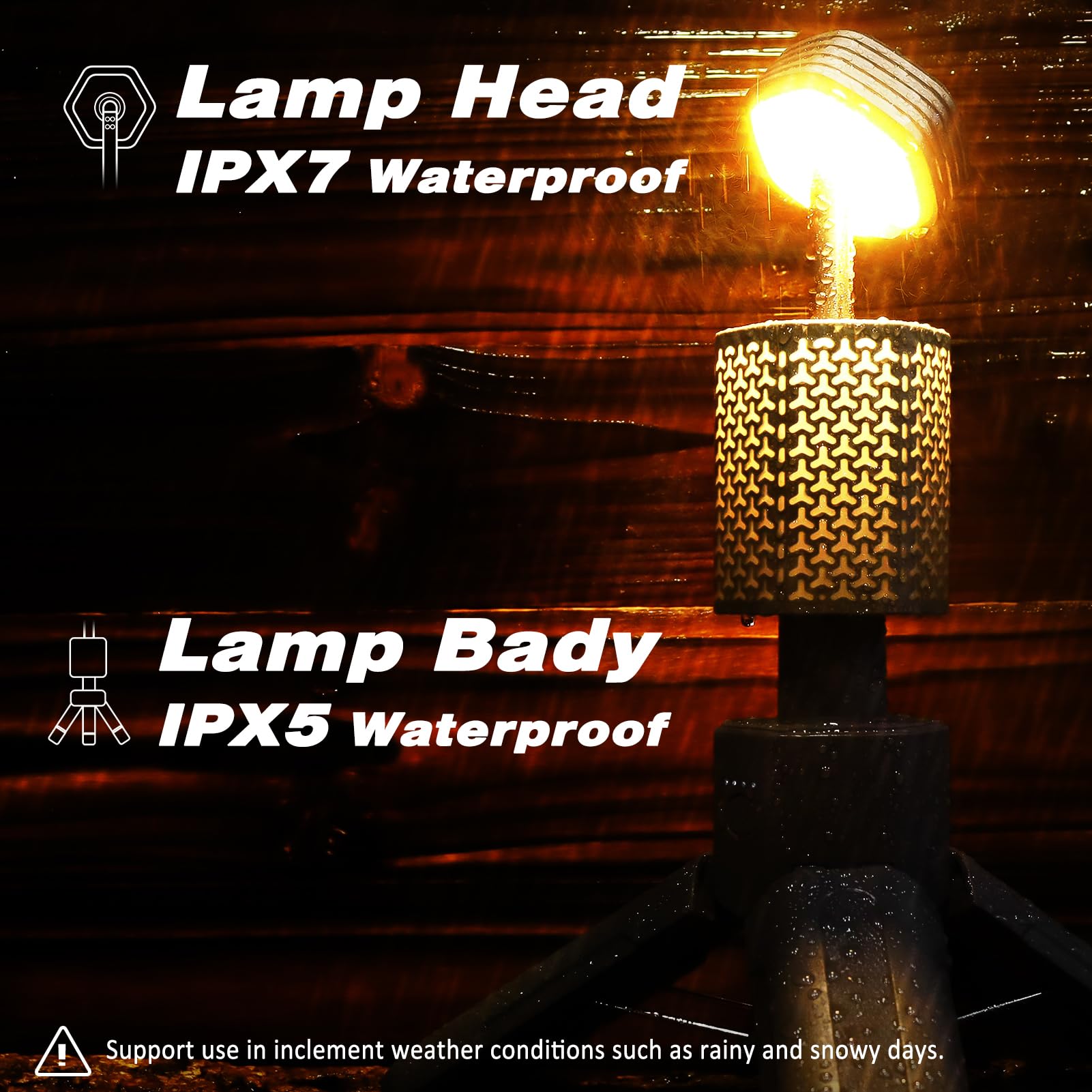ISUNMEA Linterna de camping telescópica, portátil, plegable, magnética, con 10500 mAh, IPX7, impermeable, recargable, luz de camping plegable para senderismo, camping, emergencia, pesca