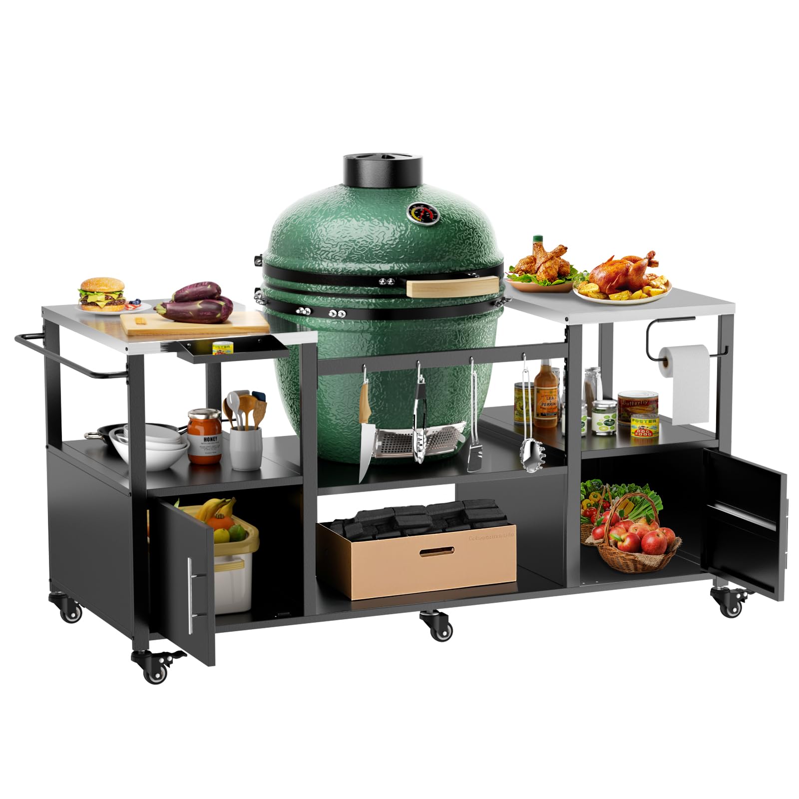 Amazon.com : Outdoor Grill Table for Big Green Egg Large & Kamado