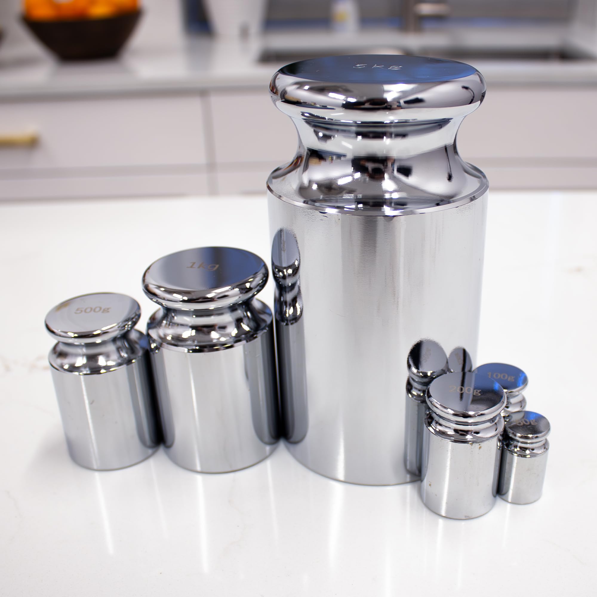 Escali Peso de calibración de 1000 g: pesas de calibración de acero inoxidable de precisión para báscula digital, balanzas de laboratorio y básculas de joyería
