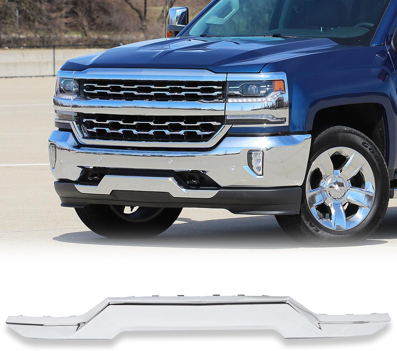 Front Bumper Skid Plate for 2016-2018 Chevy Silverado 1500 for Chevy Silverado 1500 LD 2019 Front Skid Plate Lower 23243083 GM1044128