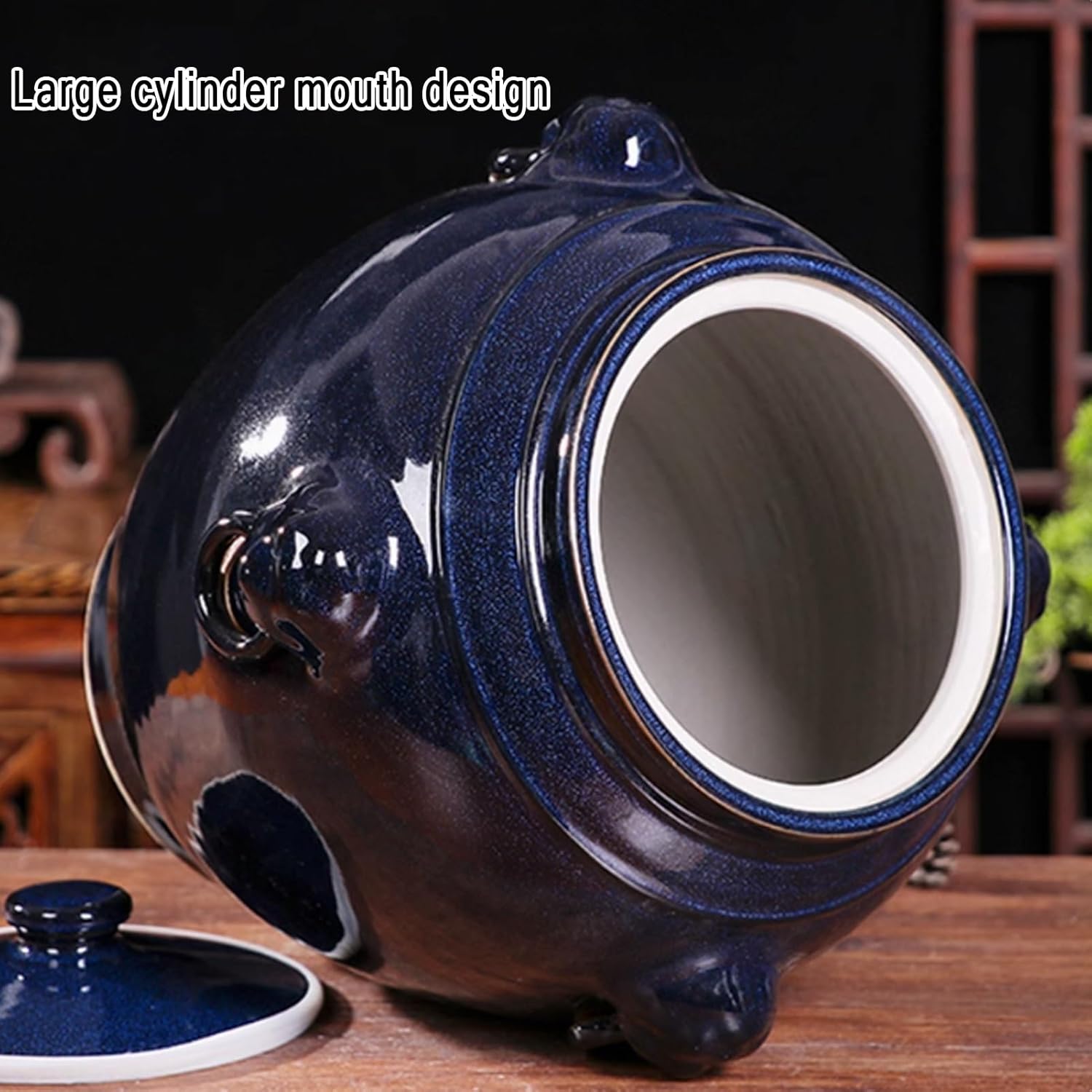 高麗青磁 人間国宝 韓国 柳海剛 花唐草唐子 ティーポット 水注 水差