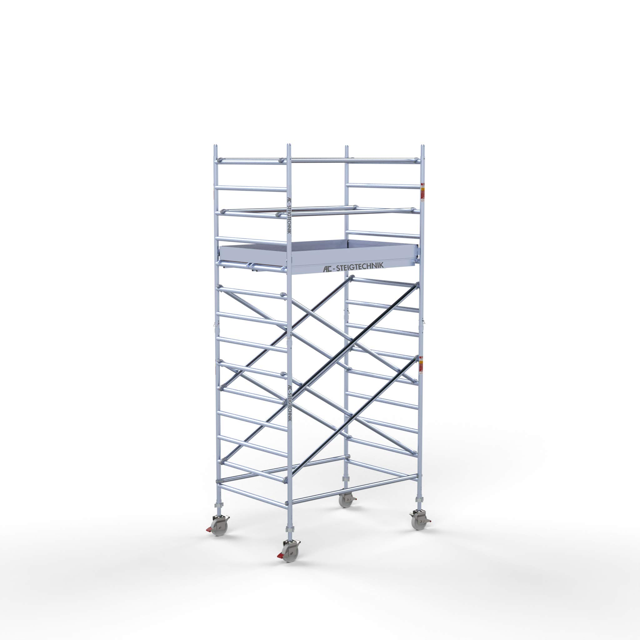 PRO-L 200 Alu-Rollgerüst 5m Arbeitshöhe, freistehender Aufbau (5,30 m Arbeitshöhe)