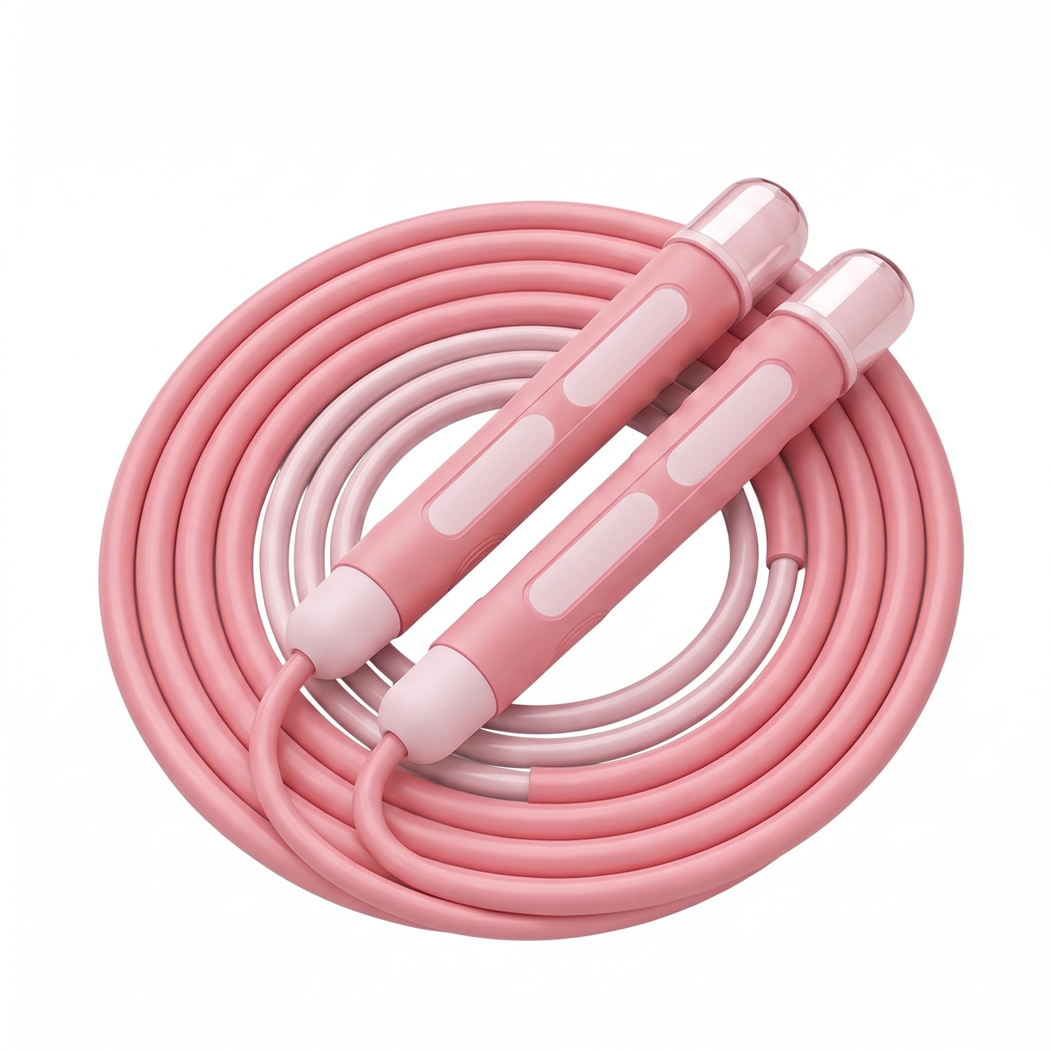 YUEDONG Kinder-Springseil mit zwei Lagern, verstellbares PVC-Seil, Daumengriffrille, Anti-Verheddern, Springseil für Jungen und Mädchen, PE-Training