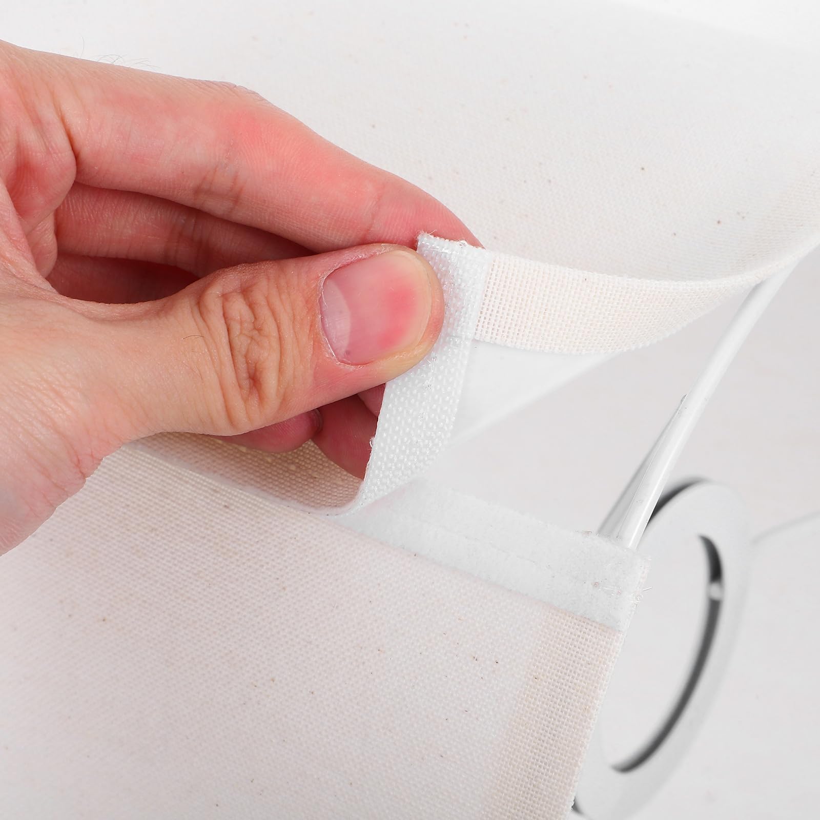 MAGICLULU Pantallas Protección Ocular Diseño Desmontable de Lámpara de Lino Beige Paquete de 2 Unidades para Lámparas de Mesa Pared para Hogar y Hotel