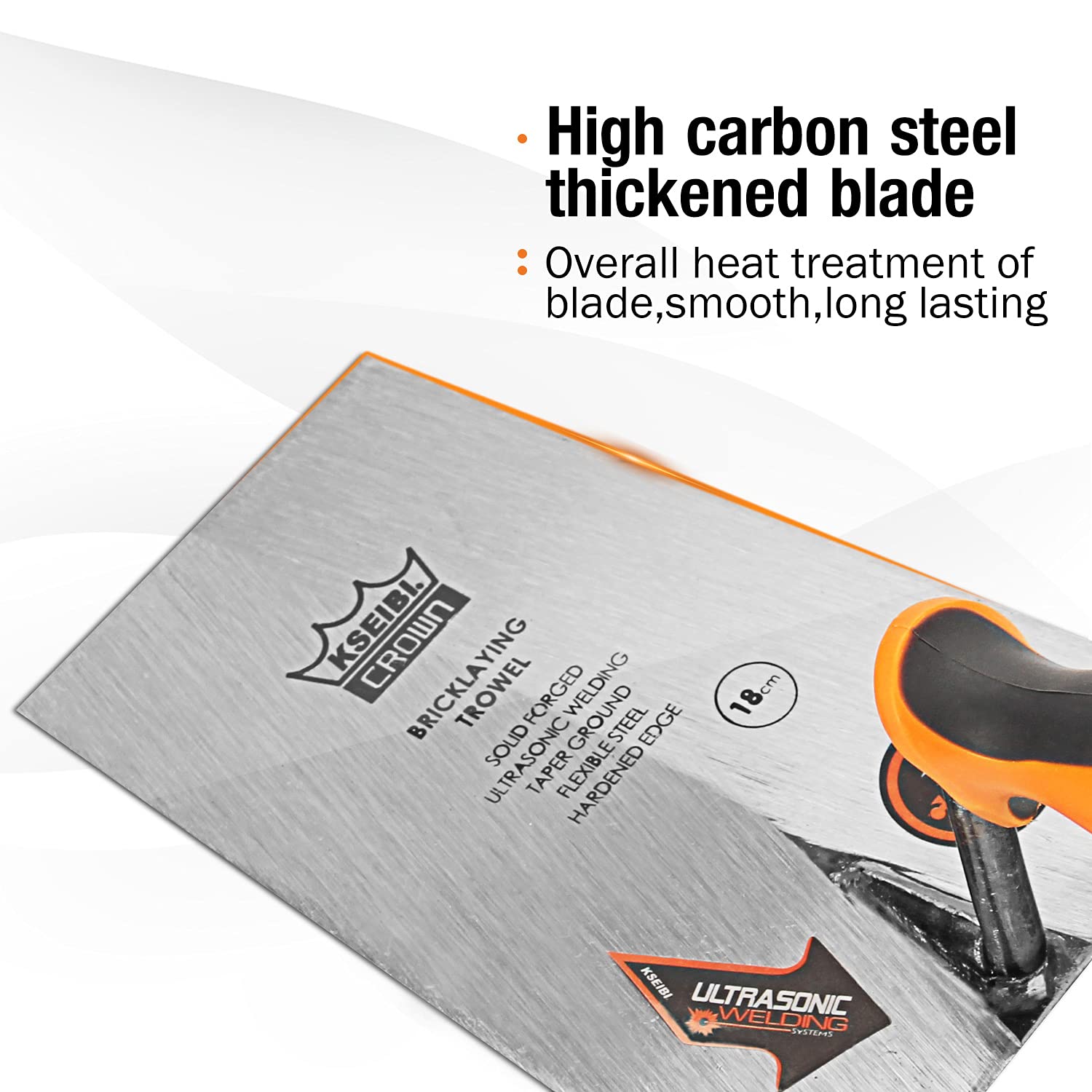 Amazon.co.jp: KSEIBI 281440 狭いバケツ レンガ こて ゴムハンドル