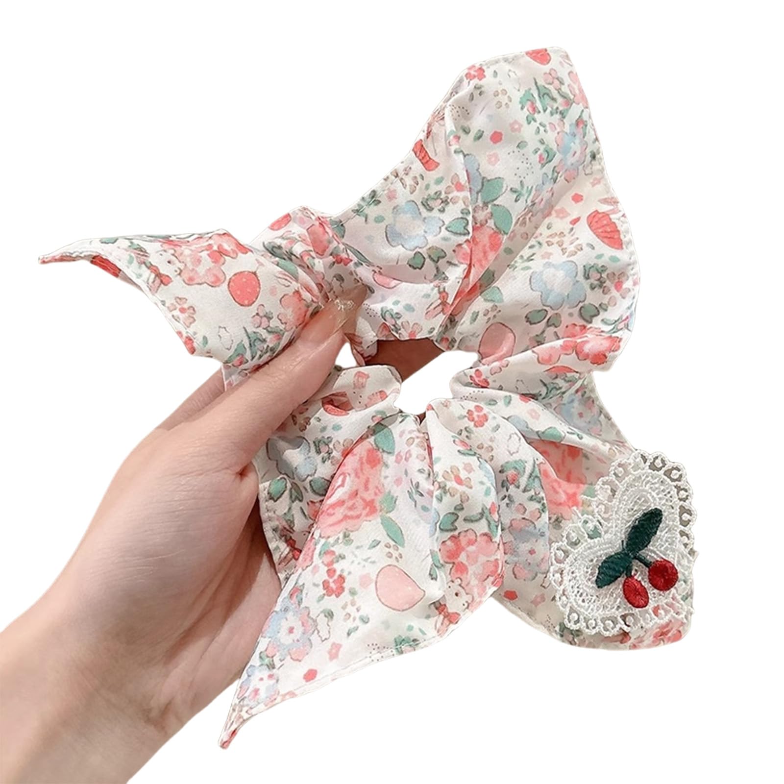 YUXITA Elegant French Bows Scarf Scrunchie Headbands Hair Accessory For Women Soft Fabric Hair Tie Multipurpose Styling