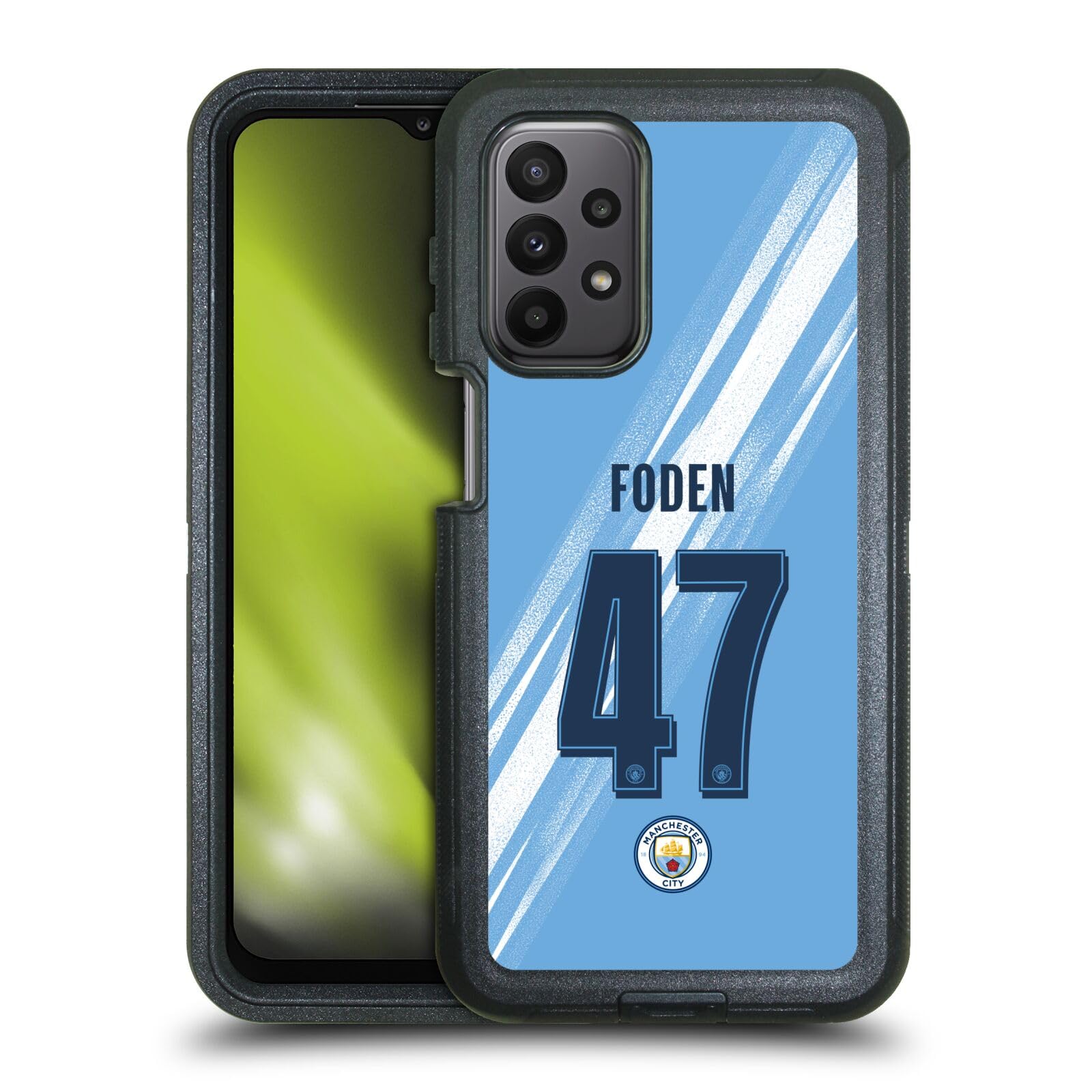 Head Case Designs Officially Licensed Manchester City Man City FC Phil Foden 2025/26 Players Home Kit Ultra-Armoured Shockproof Case [Military Grade] Compatible With Samsung Galaxy A23 / 5G (2022)
