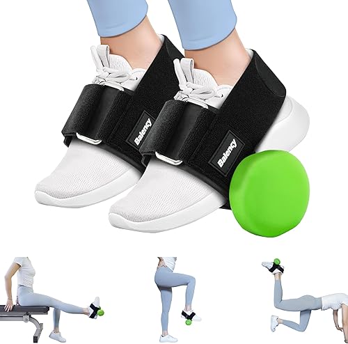 2 unidades de accesorios para pies con mancuernas, entrenador Tibialis, correas de tobillo ajustables para levantamiento de pesas de pies, correa de