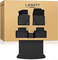 Vista 23 de LASFIT Alfombrillas para automóvil, para todo tipo de clima, elastómero termoplástico personalizable, fácil de limpiar, resistente, no se doblan
