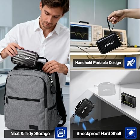 AURSINC TinySA Ultra+ ZS406 Spectrum Analyzer with Hard EVA Protective Case
