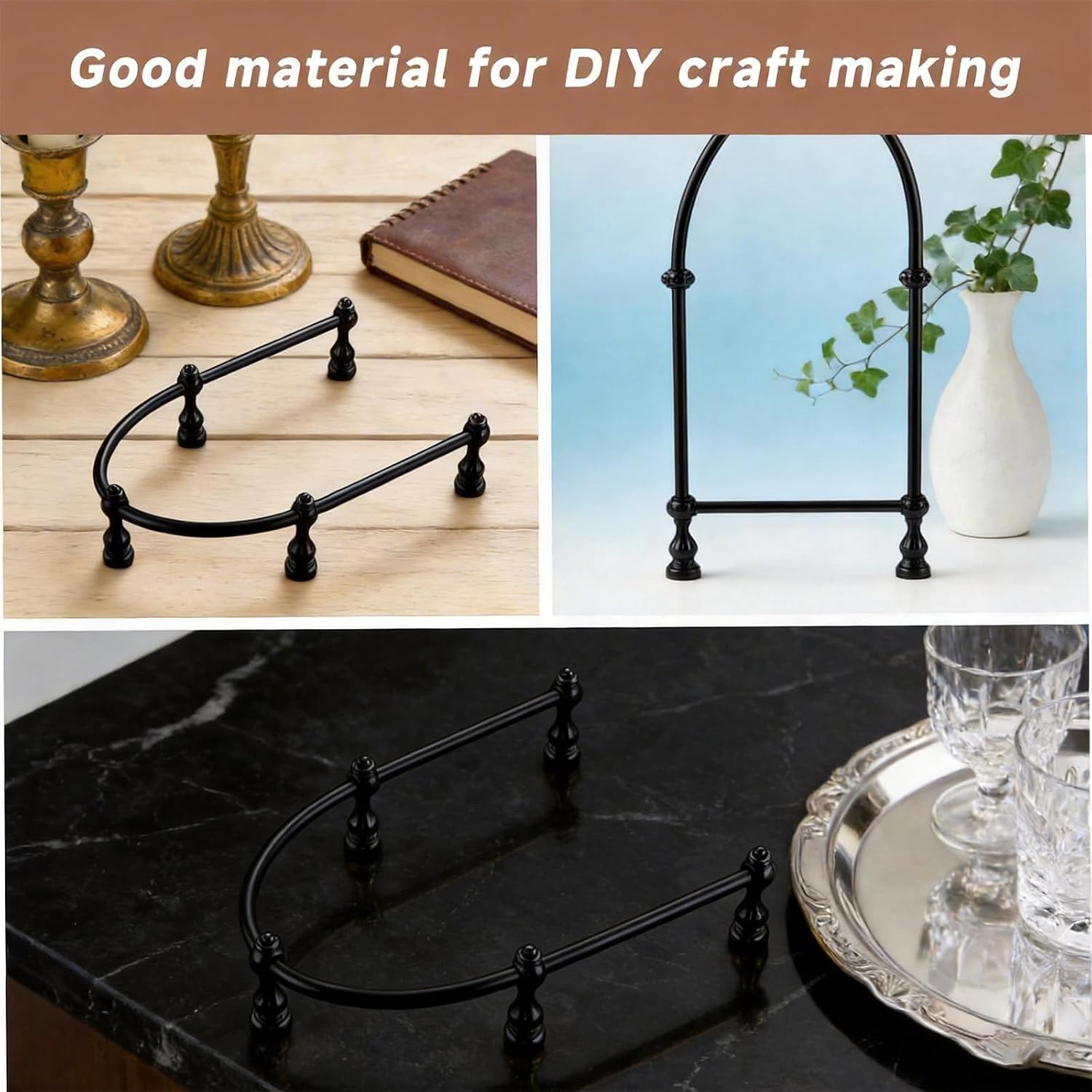 3 Pcs Gallery Rails for Shelves and Cabinets