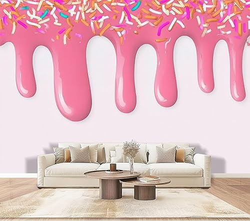 Miniatura 11 de Mural de pared Synthwave de onda de vapor retrowave rosa de gran brillo medio autoadhesivo autoadhesivo removible adhesivo adhesivo de pared