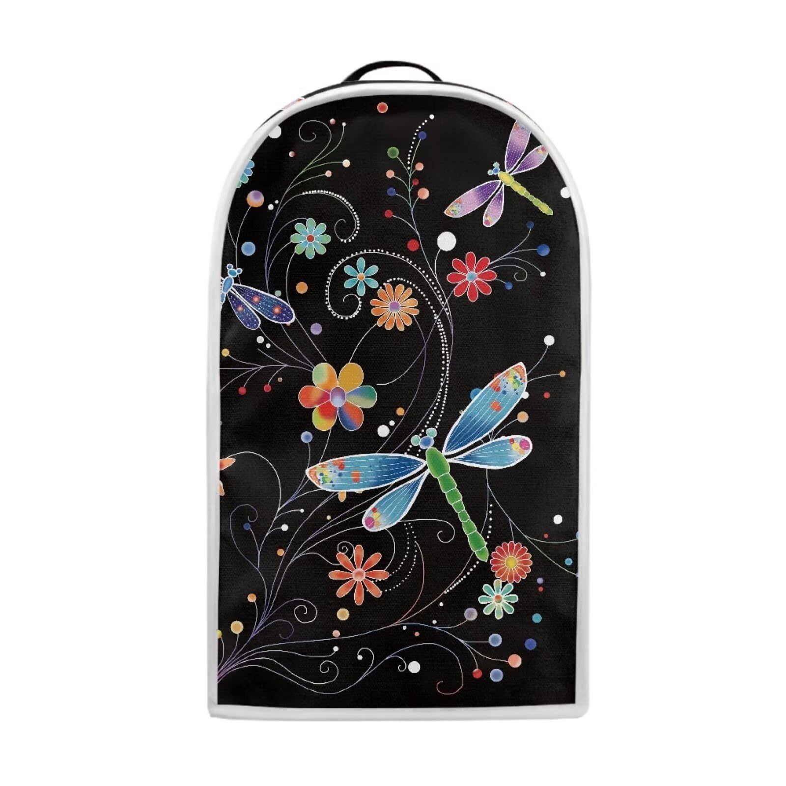 Countertop Blender Cover Kitchen Appliance Cover- Floral Dragonfly Print, Dust Protection Anti Fingerprint Standard Kitchen Blender Appliance, Machine Washable