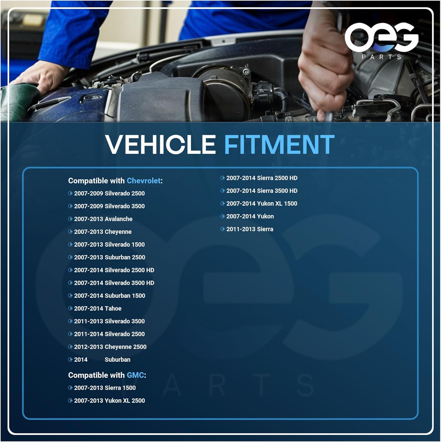 OEG Parts New Window Regulator Front Drivers Side Left LH Compatible with Select Chevy GMC Silverado Sierra Yukon Avalanche Cheyenne Tahoe, 15930527, 25790177, 749-006