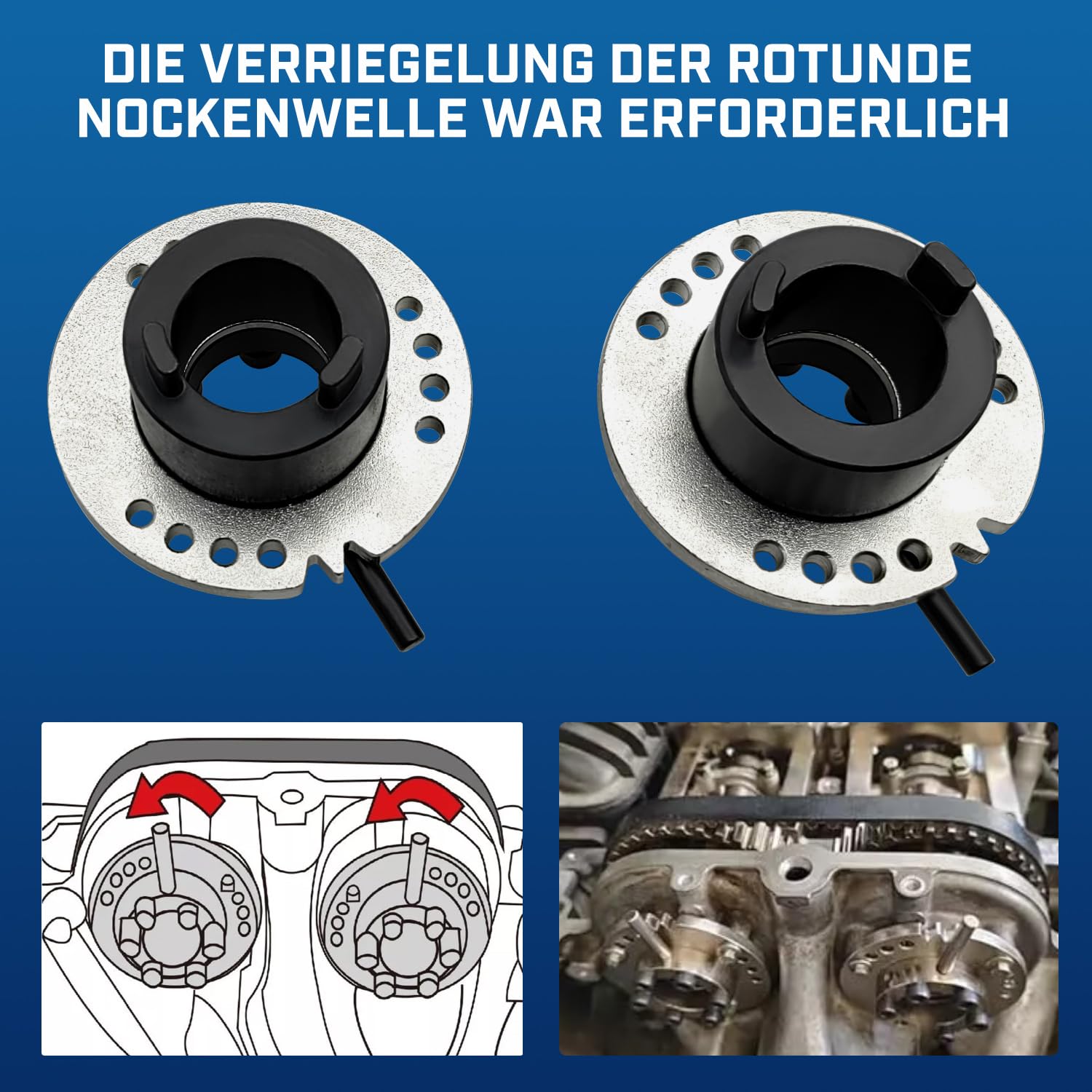Kit d'outils de réglage du Moteur et kit d'outils pour Courroie de Distribution, Compatible avec Le Moteur Ford Fiesta 1.0 ECOBOOST (SCTi), OEM: 303-1605