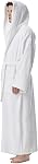 Arus Robe de bain à capuche classique en coton turc pour hommes avec options pleine longueur