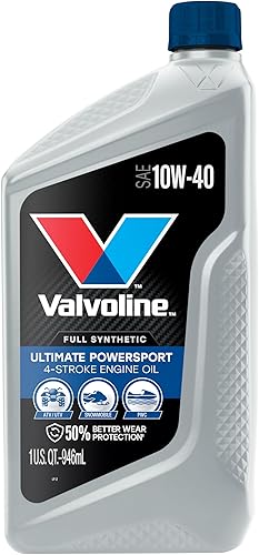 Valvoline Aceite de motor sintético completo Powersport de 4 tiempos 1 QT