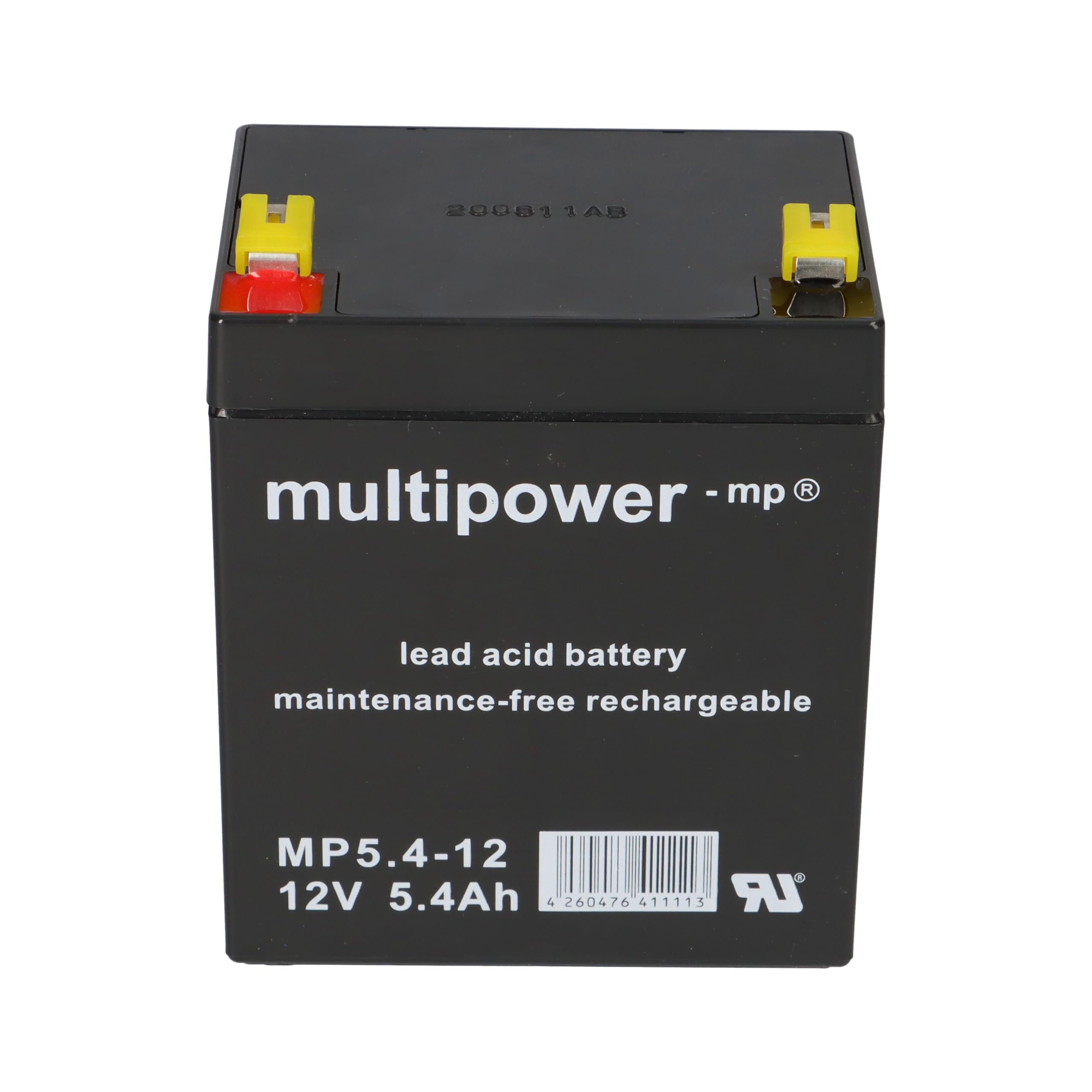 Lot de 2 batteries gel plomb 12 V 5,4 Ah compatibles avec Rebotec à monter soi-même