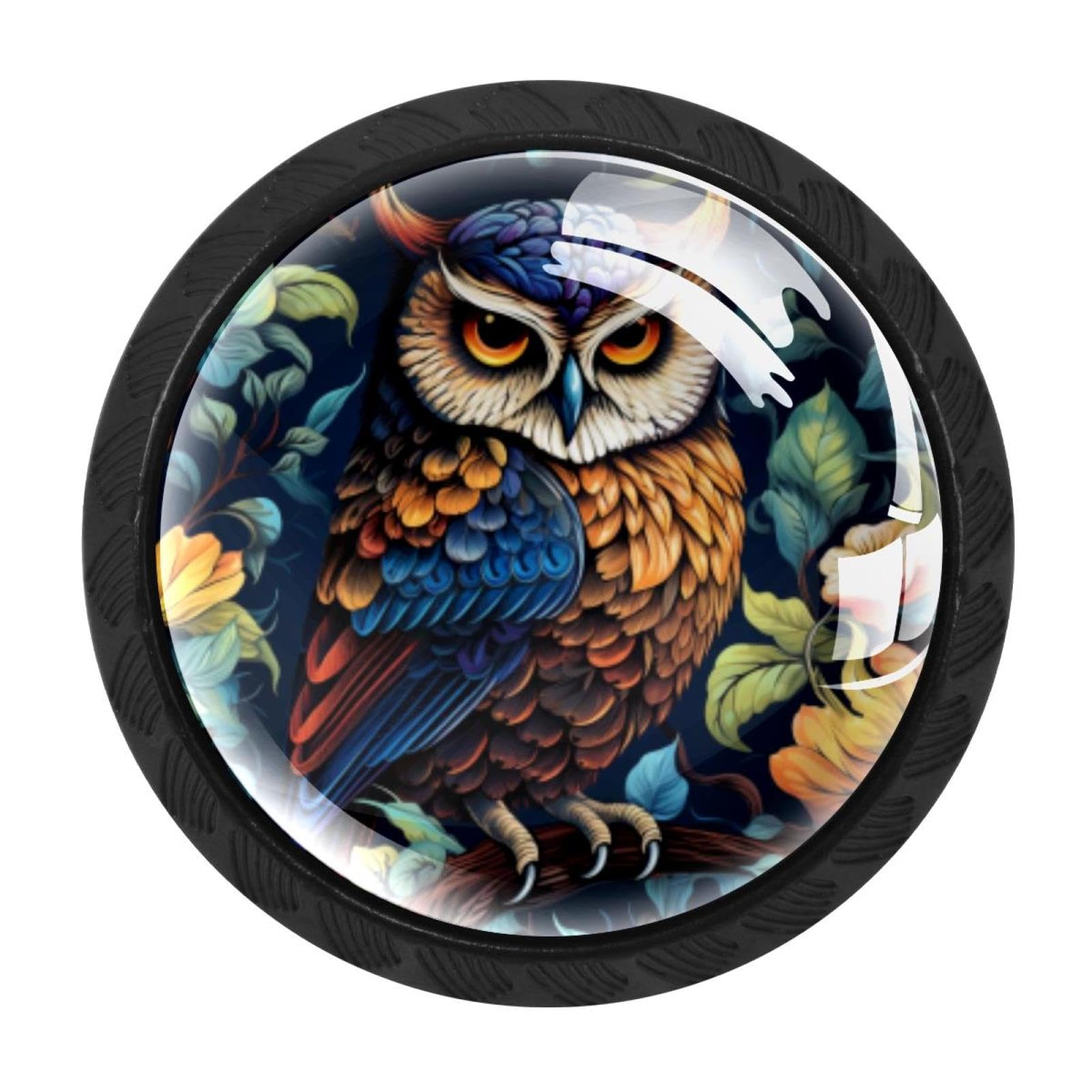CHENZZZZ 4 Pieces Kitchen Cabinet Knobs Owl Drawer Knobs Dresser Knobs Drawer Pulls Door Knobs Dresser Drawer Handles Knobs for Dresser Drawers