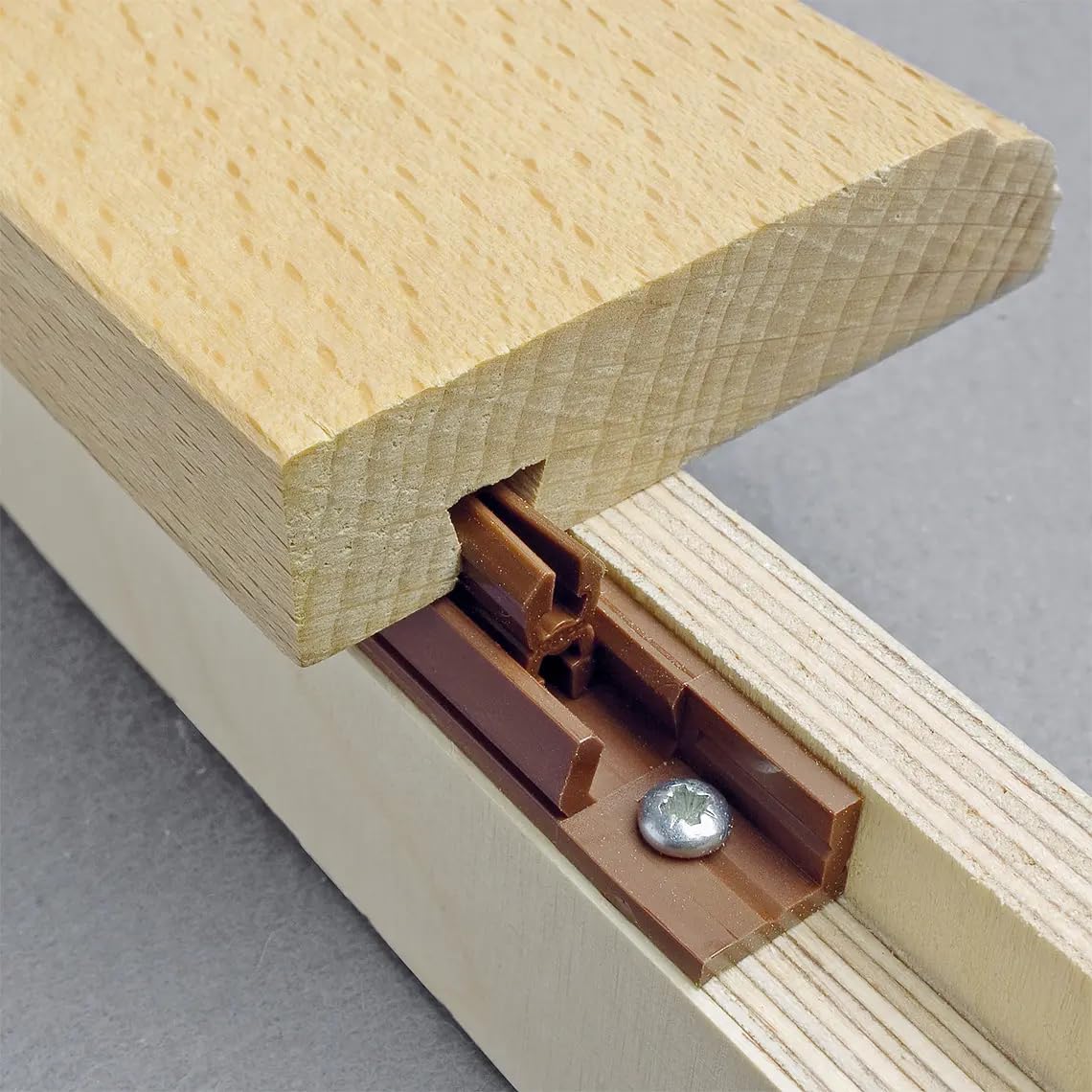 KNAPP KLICKpro Dovetail Receiving Connector – Quick Assembly with Woodworking Tools - No Visible Nail Holes for a Clean Finish - Durable & Versatile for Wood Jointer Projects – 100 PCS