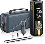 Fanttik X8 APEX Tire Inflator Portable Air Compressor, 1 Min Fast Inflation, 150PSI Cordless Tire Inflator with LED Dual Screen, Suitable for MPV, Car, Motorcycle, Up to 26.3″ Tires, Deluxe Package