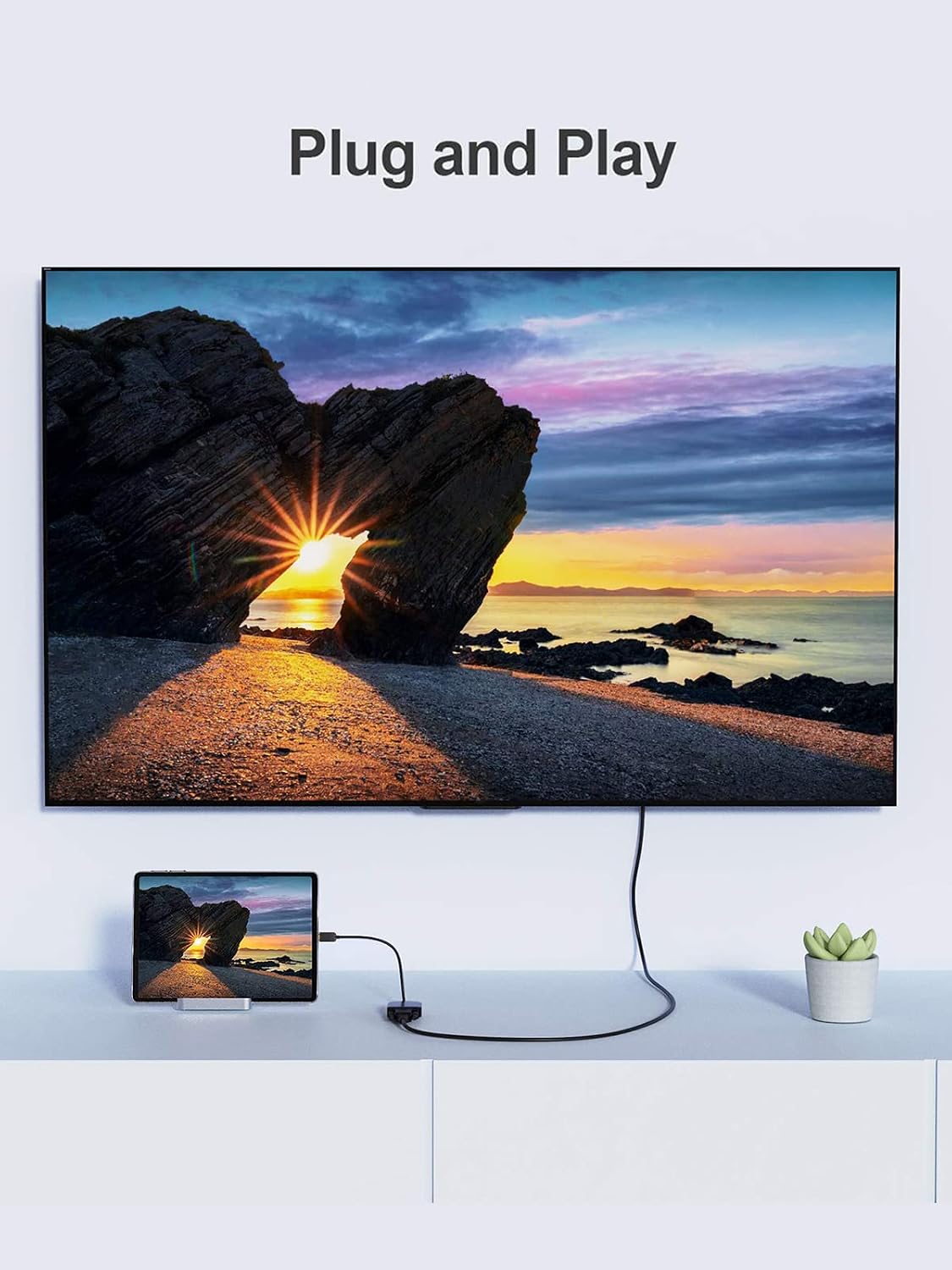 CableCreation USB C to DVI Adapter 1080P@60Hz, USB-C to DVI-D Cable Adapter Compatible with MacBook Pro/Air 2020 2019, iPad Pro 2020/2018, Surface Book 2, XPS 15 13, Galaxy S20 S10
