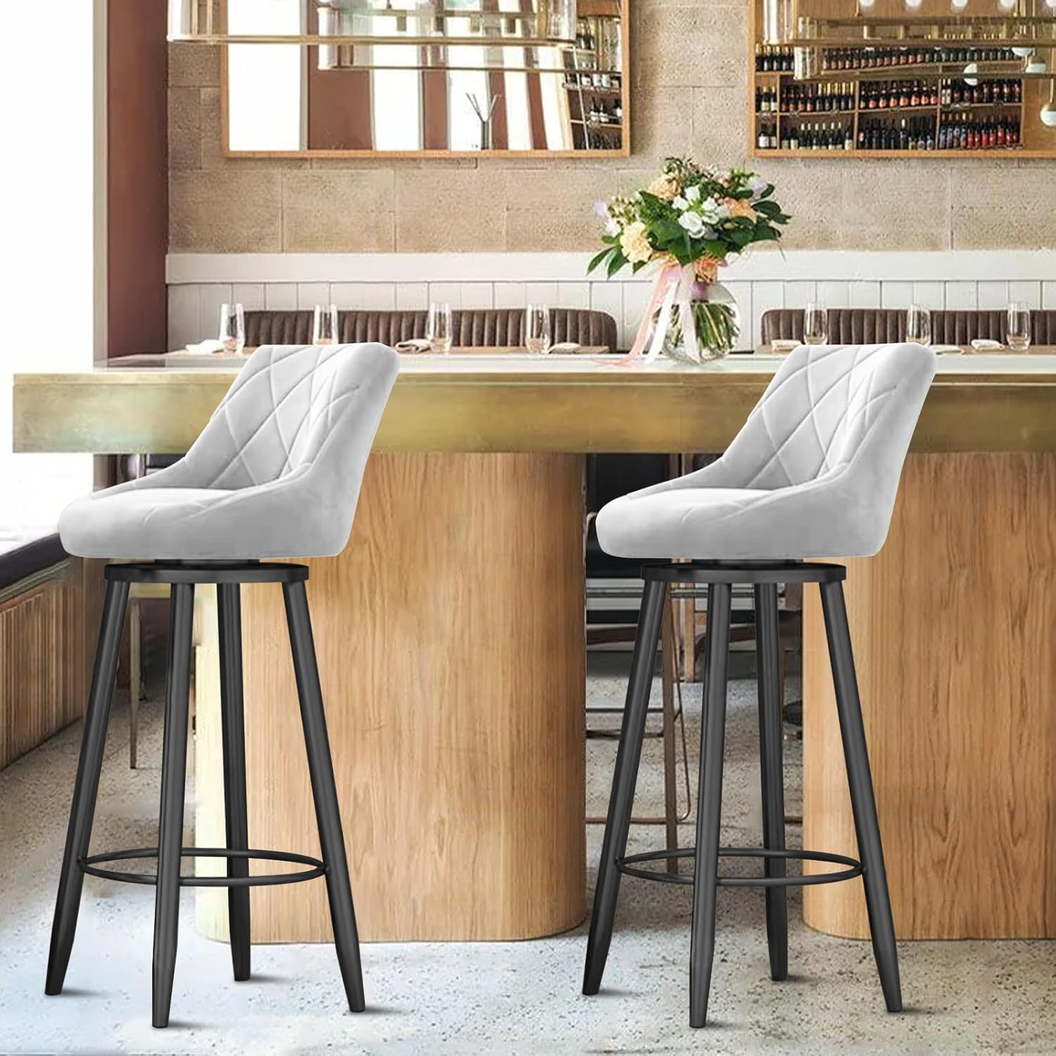 バースツール 4脚セット 椅子 バースツール 4脚セット 回転式