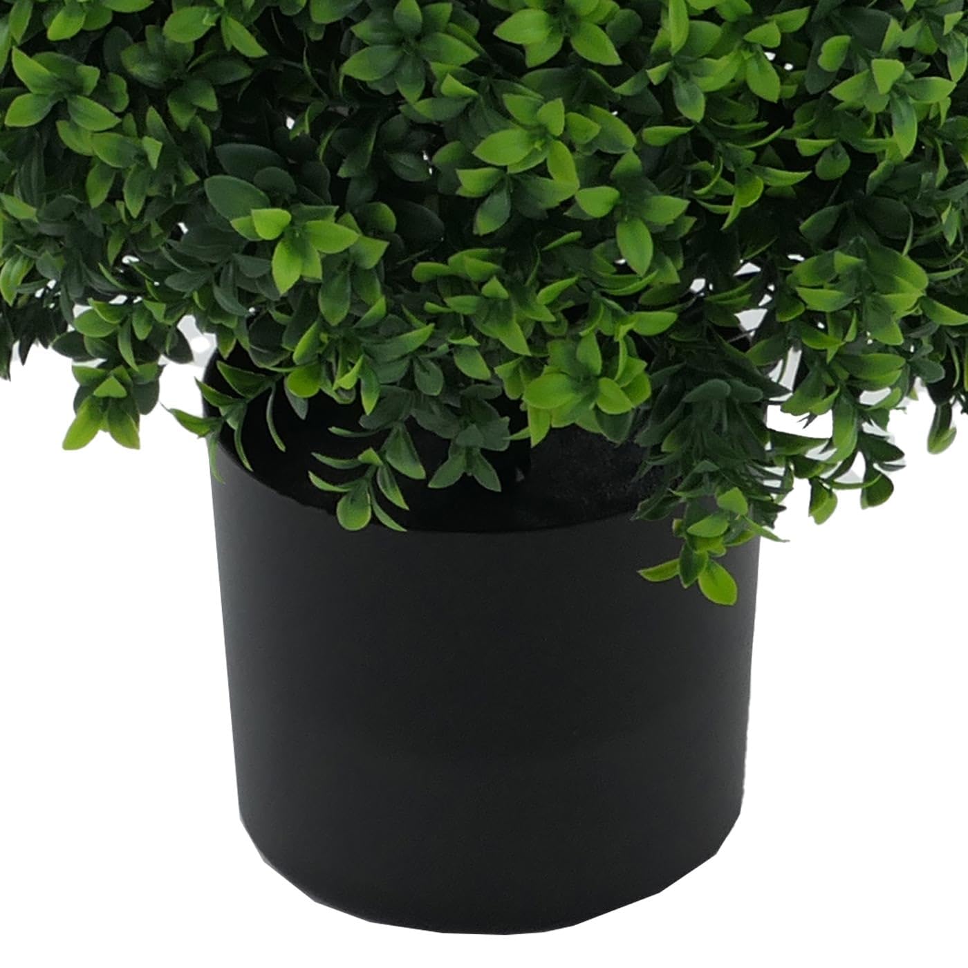 Mendler Künstlicher Buchsbaum HWC-Q89 90x35x35cm | Buchs, Buxus, im Topf, Dekobaum, Kunstpflanze, Kegel, naturgetreu immergrün Outdoor
