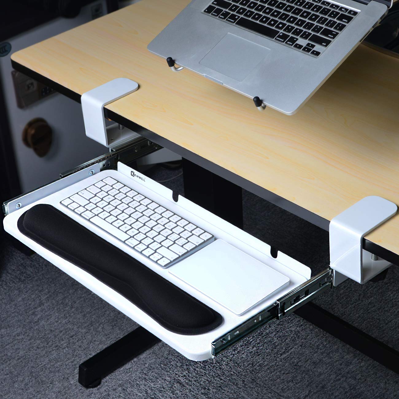 Buy Beschan Ergonomics Under Table Keyboard Tray Super Easy Clamp on