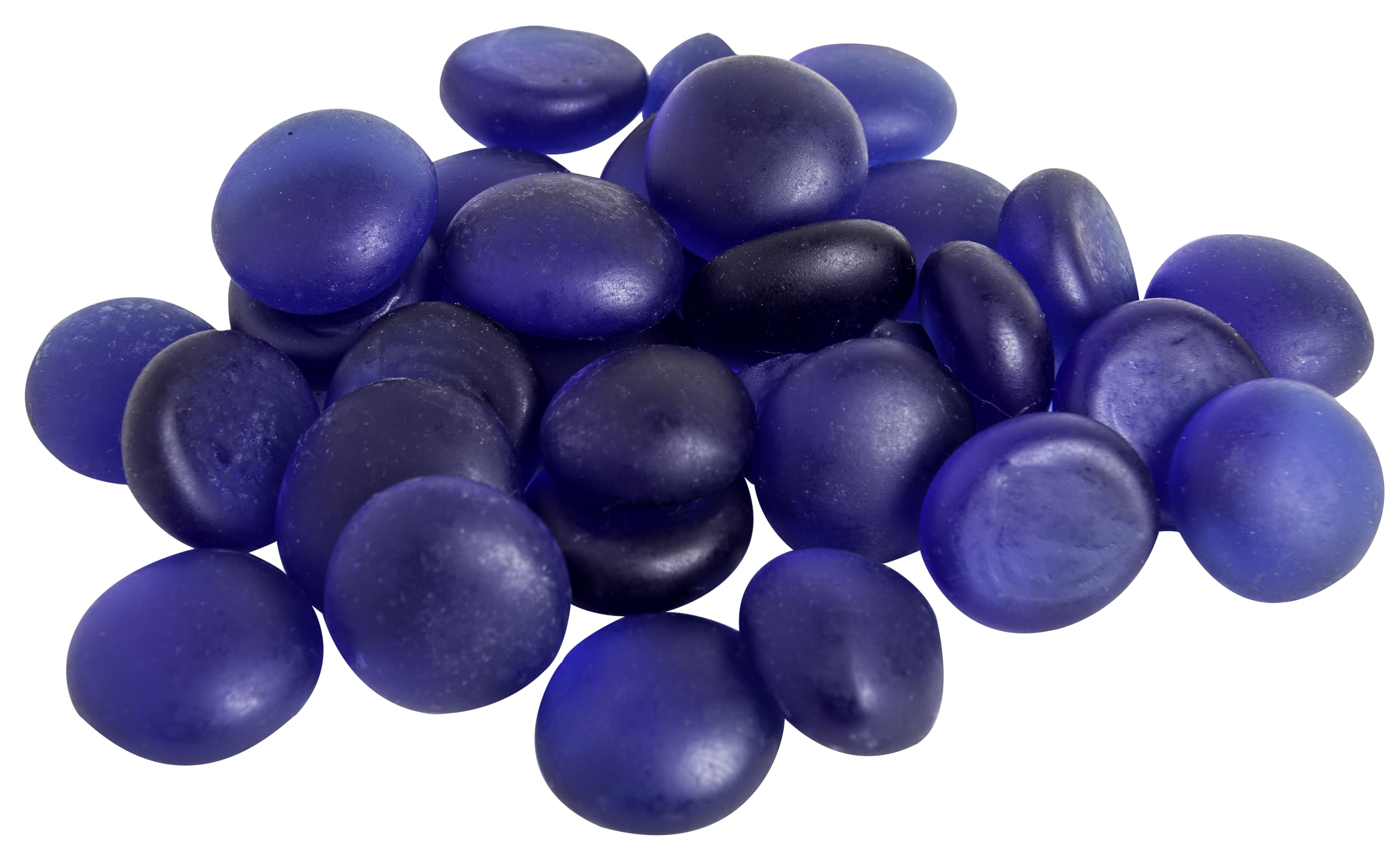 SuperMoss (24131) Soft Glass Pebbles Vase Filler, 2 lb, Deep Sea Blue