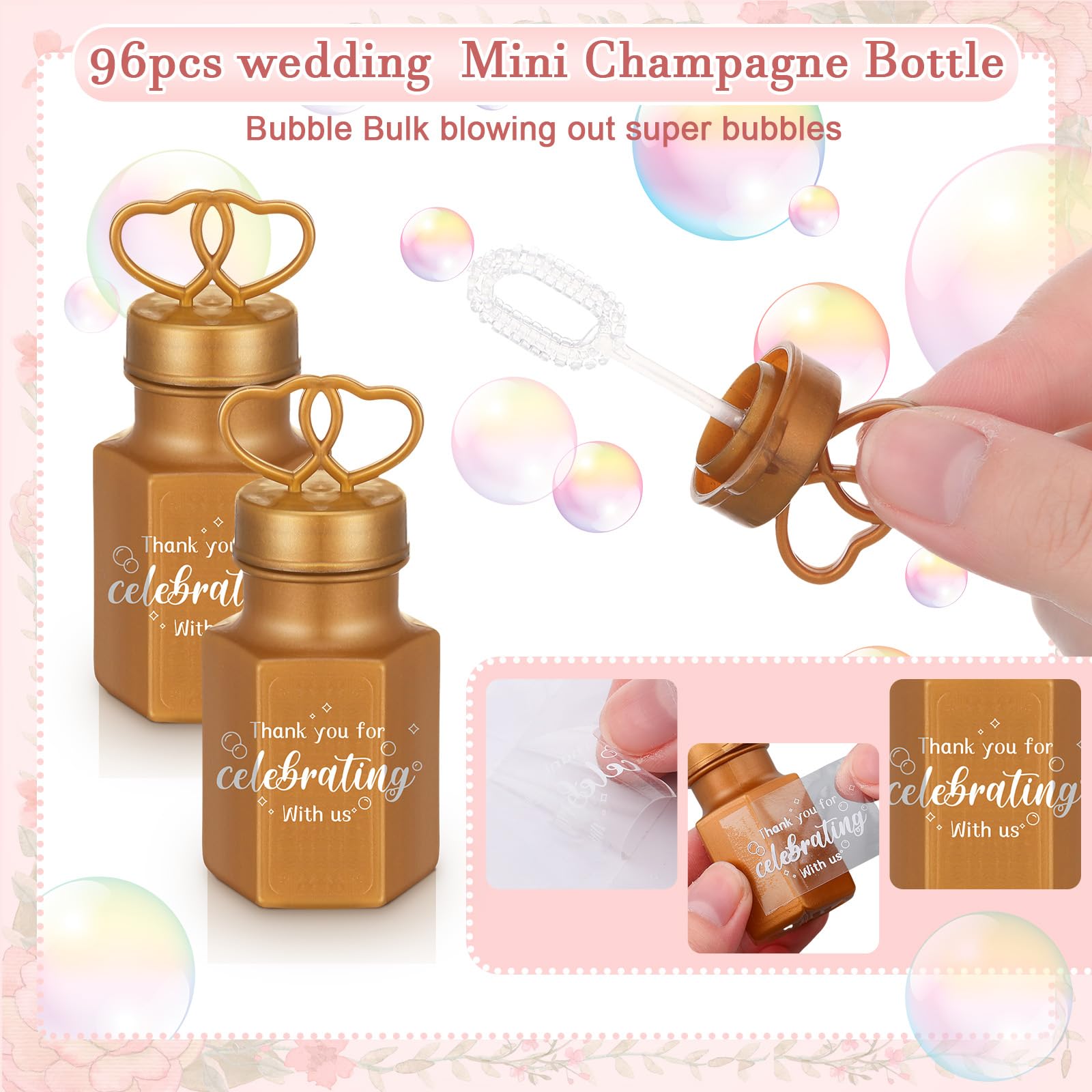 Golden Bubble Bottles Weddings Wedding Bubbles | Oriental Trading Golden Bubble Bottles Weddings Wedding Bubbles | Oriental Trading
